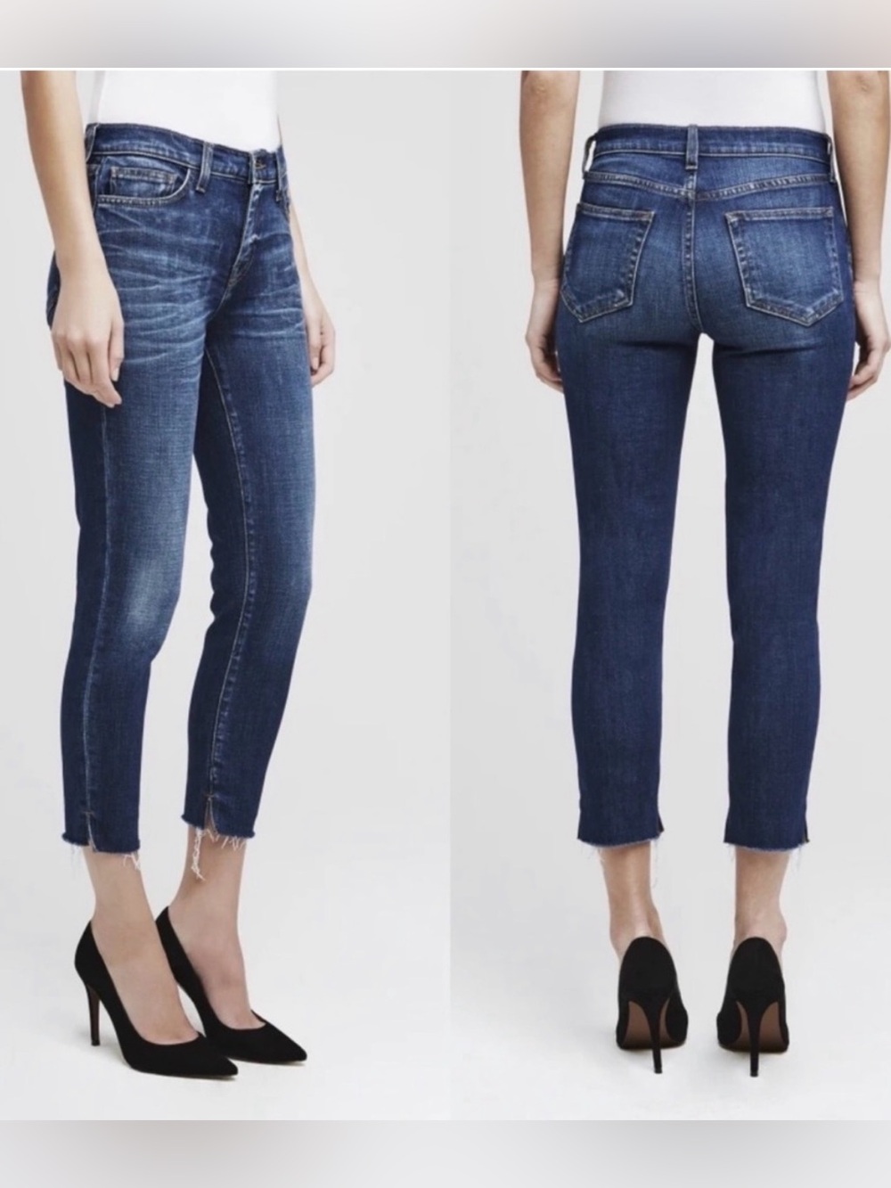 LAGENCE Nicoline Slim High Rise Jeans Diamond Denim Casual Women's Size 24